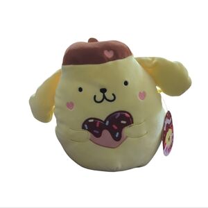 Squishmallows 6.5" Valentines Hello Kitty Pompompurin Plush Toy Brand New.